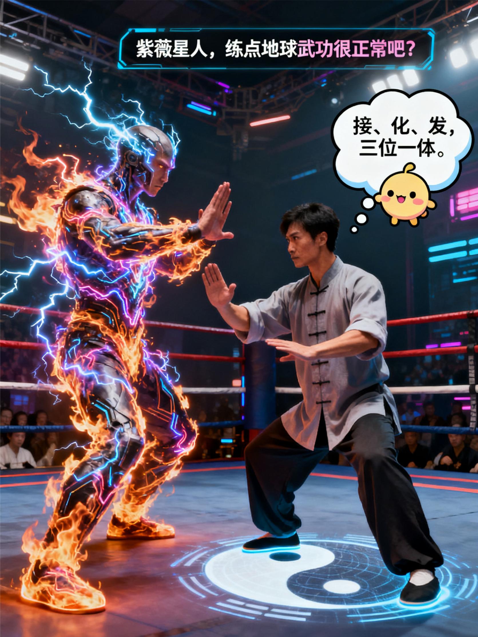 紫薇星人，练点地球武功很正常吧